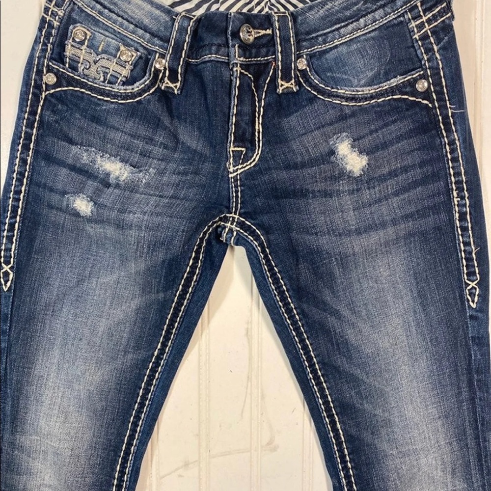 Rock Revival Kai, dark wash jeans. Great condition! - Picture 3 of 4